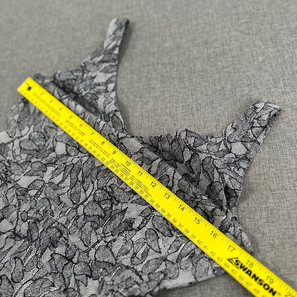 J. Crew Dress Sleeveless V-Neck Sz 8 100% Cotton Lined Black White Zipper Closur - Picture 7 of 13
